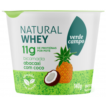 IOGURTE VERDE CAMPO WHEY ABAC COCO 11G PROT. 140G