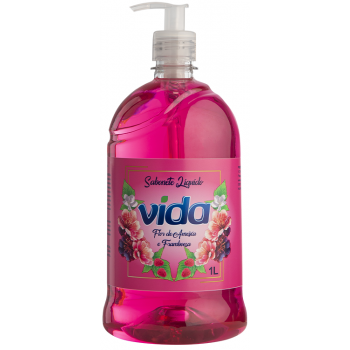 SABONETE LIQUIDO VIDA FLOR DE AMEIXA/FRAMBOESA 1 L