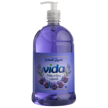 SABONETE LIQUIDO VIDA PETALA ROSA E LAVANDA 1L