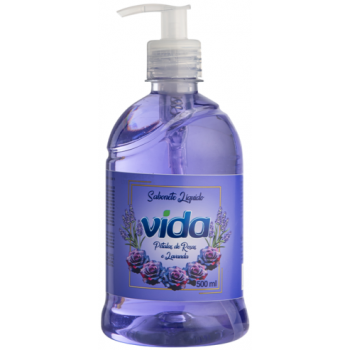 SABONETE LIQUIDO VIDA PETALA ROSA E LAVANDA 500ML