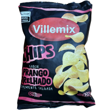 BATATA CHIPS VILLEMIX FRANGO GRELHADO 125G
