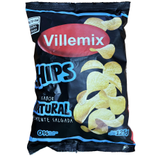 BATATA CHIPS VILLEMIX  NATURAL 125G