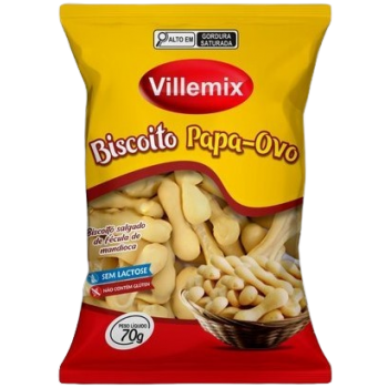 BISCOITO VILLEMIX  PAPA OVO 70G