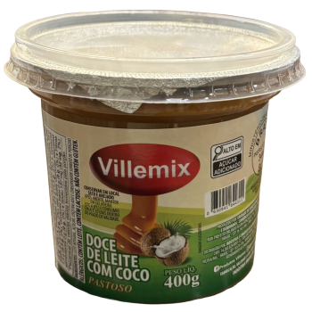 DOCE DE LEITE VILLEMIX COM COCO 400G