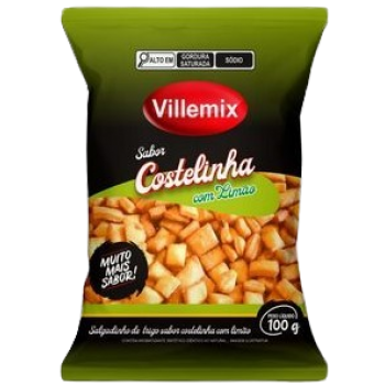 SALGADINHO VILLEMIX COSTELINHA C/ LIMÃO 100G