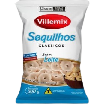 SEQUILHOS VILLEMIX CLASSICOS LEITE 300G