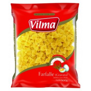 MACARRAO VILMA GRAVATA C/OVOS 500G