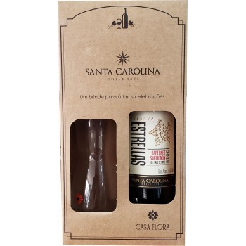 KIT VINHO CHILENO ESTRELLAS MINI DECANTER 750 ML