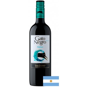 VINHO ARGENTINO GATO NEGRO MALBEC 750ML