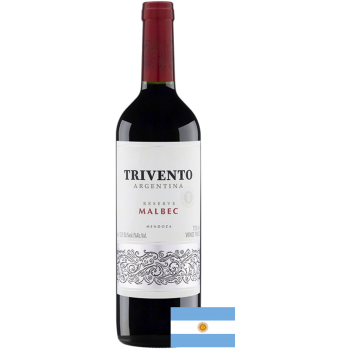 VINHO ARGENTINO TRIVENTO RESERVA MALBEC 750ML