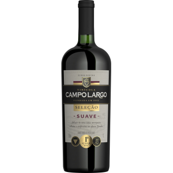 VINHO CAMPO LARGO SELECAO TINTO SUAVE 1 LT