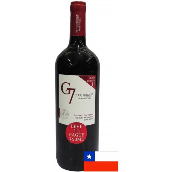 VINHO CHILENO G7 CABERNET SAUVIGNON 1L