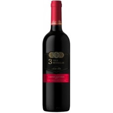 VINHO CHILENO TRES MEDALLAS CABERNET SAUVIG 750ML