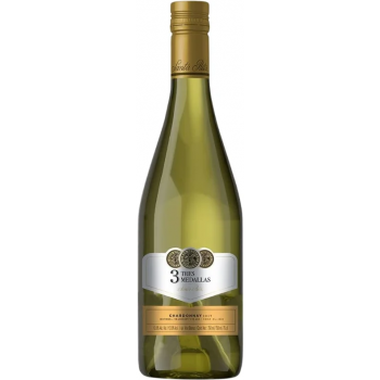 VINHO CHILENO TRES MEDALLAS CHARDONNAY 750ML