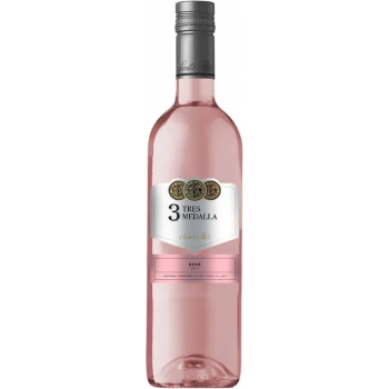 VINHO CHILENO TRES MEDALLAS ROSÉ 750ML