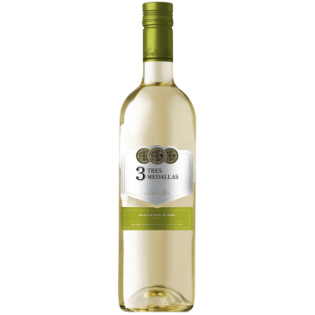 VINHO CHILENO TRES MEDALLAS SAUVIGNON BLANC 750ML