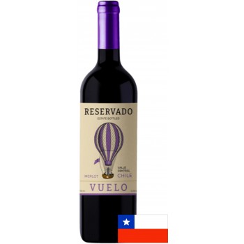 VINHO CHILENO VUELO RESERVADO MERLOT 750ML