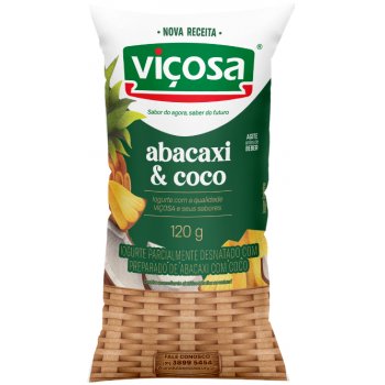 IOGURTE VIÇOSA ABACAXI C/COCO 120G