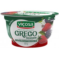 IOGURTE VIÇOSA GREGO BICAMADA FRUTAS VERM. 120G