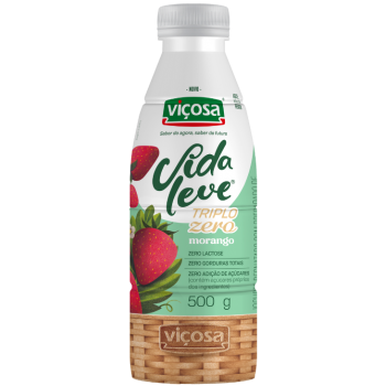 IOGURTE VIÇOSA VIDA LEVE TRIPLO ZERO MORANGO 500G