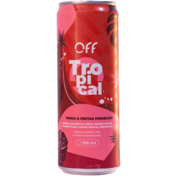 VODKA OFF TROPICAL FRUTAS VERMELHAS 355ML