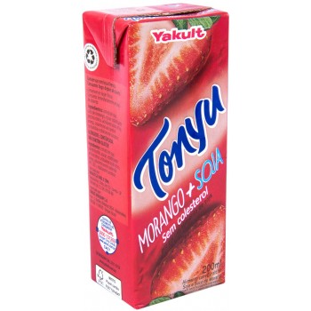 SUCO SOJA TONYU MORANGO 200 ML