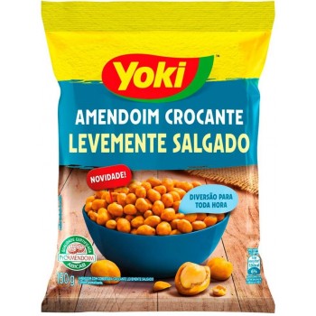 AMENDOIM YOKI CROCANTE LEVEMENTE SALGADO 150 GR
