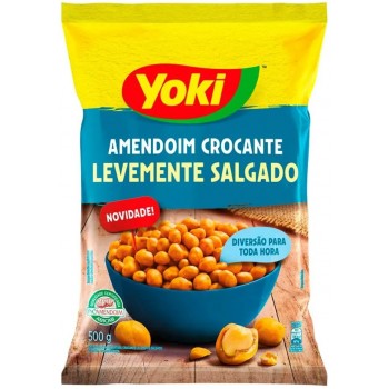 AMENDOIM YOKI CROCANTE LEVEMENTE SALGADO 500G