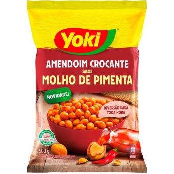 AMENDOIM YOKI CROCANTE MOLHO PIMENTA 500 GR
