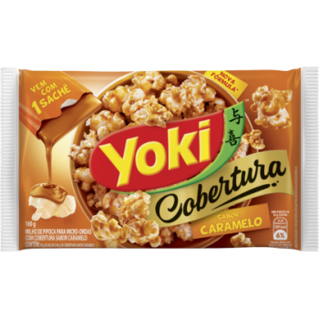 PIPOCA MICROONDAS YOKI CARAMELO 160 GR