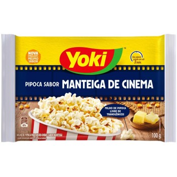 PIPOCA MICROONDAS YOKI MANTEIGA DE CINEMA 100G