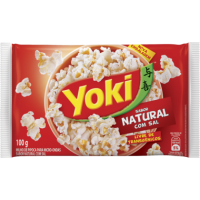 PIPOCA MICROONDAS YOKI NATURAL COM SAL 100 GR