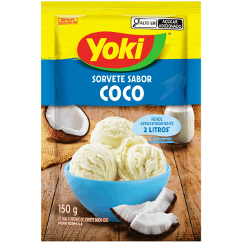PO PARA SORVETE YOKI COCO 150 GR