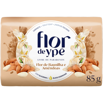 SABONETE FLOR DE YPE BAUNILHA E AMÊNDOAS 85G